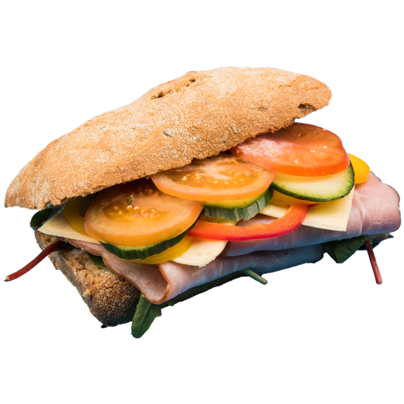 Baguette Med Ost Og Skinke