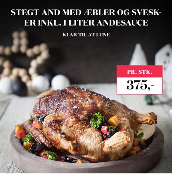 Mortens aften - Hel stegt and på 3200g